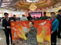 艺术家邢凤云荣誉:荣誉证书：国画作品【毛主席在天安门城楼上讲话】荣获纪念伟大领【图2】