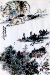 龚光万日志-国画山水画《 蜀乡冬韵 》《蜀江清晓》，冬景雪景瑞雪兆丰年，【图2】