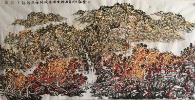 马培童日记-“焦墨点焦彩”画，是我独自创造的一个新画种-马培童焦墨画感悟笔记（147）
 【图2】