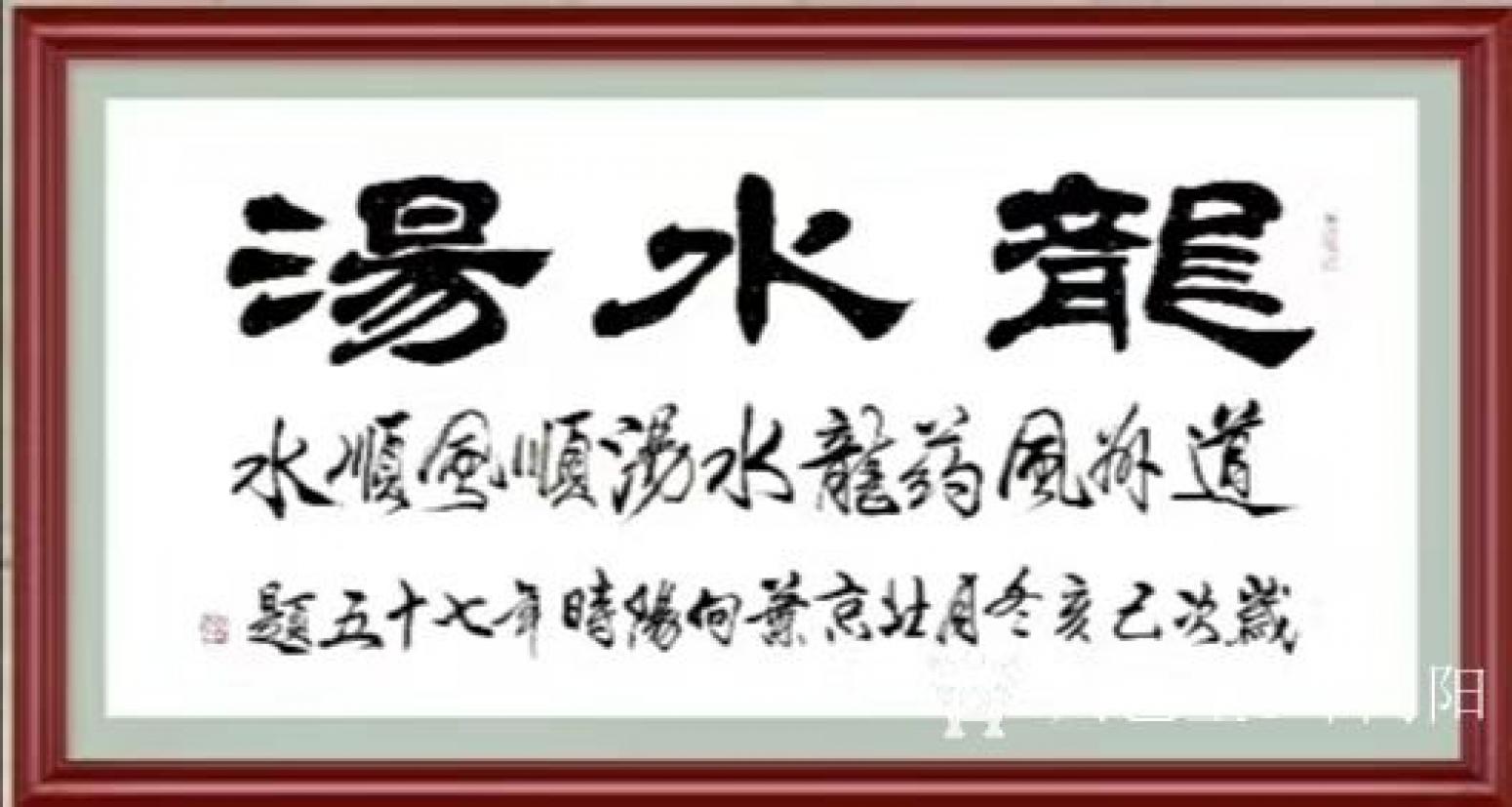 叶向阳书法作品《隶书-龙水汤》【图1】