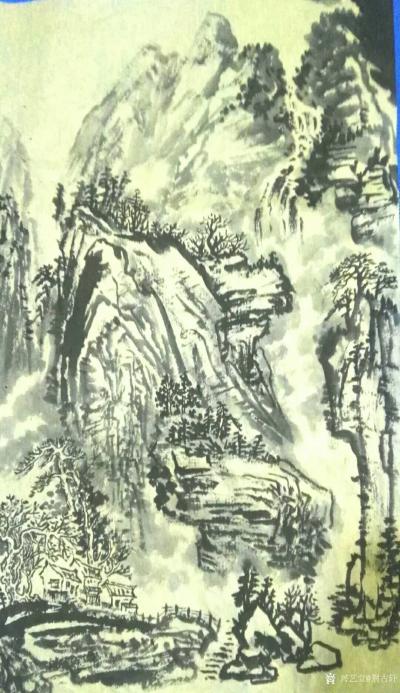 荆古轩日记-荆门尹峰水墨国画：纵横水墨山水间，随心写意悟其真。荆古轩练笔心得。【图2】