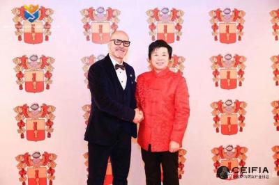 马培童荣誉-1月10日晚上阿尔巴尼亚前总统特邀马培童参加欢迎晚宴暨骑士勋章授勋仪式！我获得授【图3】