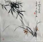 冯增木日志-国画兰花兰草《百花赏不尽,独钟一草香》斗方小品一组,乙亥年冬【图2】