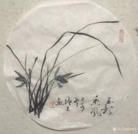 艺术家冯增木日记:国画兰花兰草《百花赏不尽,独钟一草香》斗方小品一组,乙亥年冬【图4】