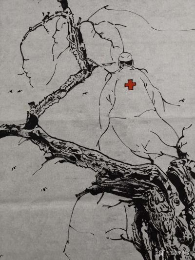 马培童日记-香港画院院长马培童亲笔创作生命、和谐、凈土，并真情寄语为抗击疫情第一线的医生们慰【图3】