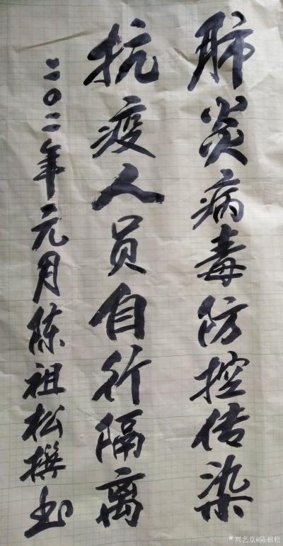 陈祖松日记-肺炎病毒防控传染，
抗疫人员自行隔离。【图1】