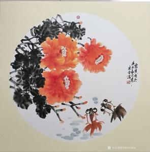 13561955814国画作品《富贵有餘》价格880.00元