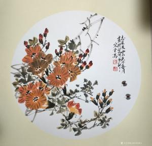 13561955814国画作品《志在凌霄》价格560.00元