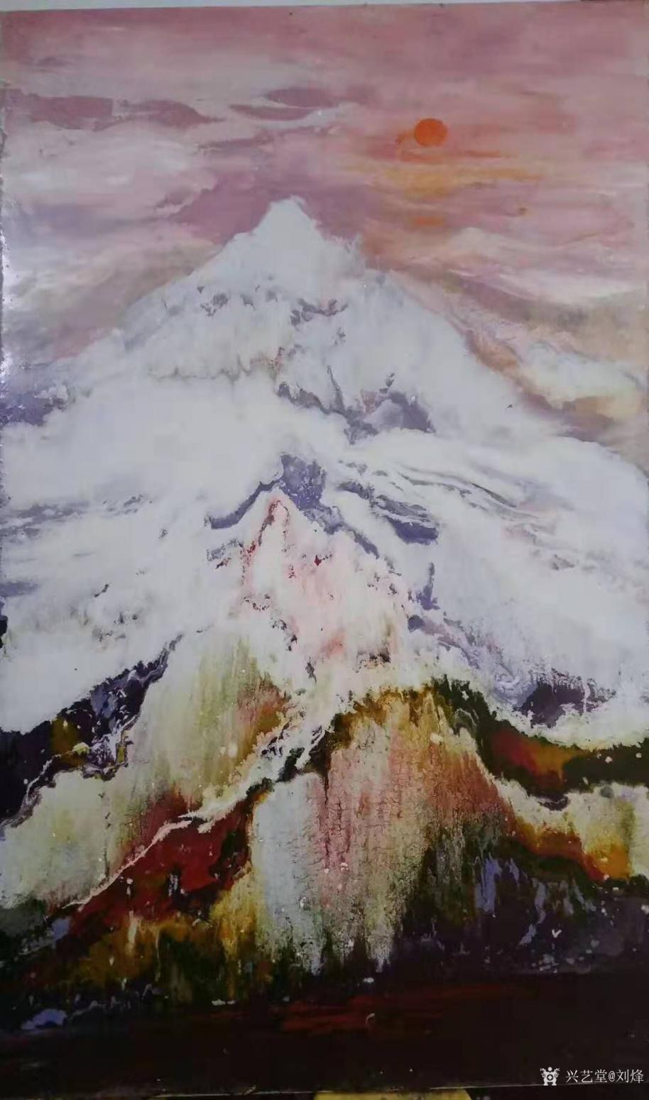 刘烽油画作品《元旦》