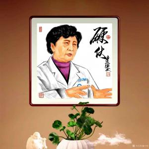 艺术品图片：艺术家潘宁秋国画作品名称《《硬战》》议价