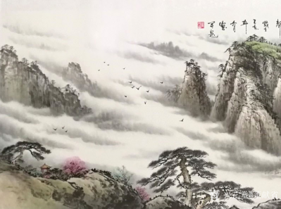 董献省日记-近期绘制《太行春韵》送给大家指导欣赏，欢迎交流。【图2】