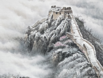 董献省日记-《众志成城》我爱你中国，绘制长城一副。携手同心，共渡难关。欢迎大家指导。【图2】