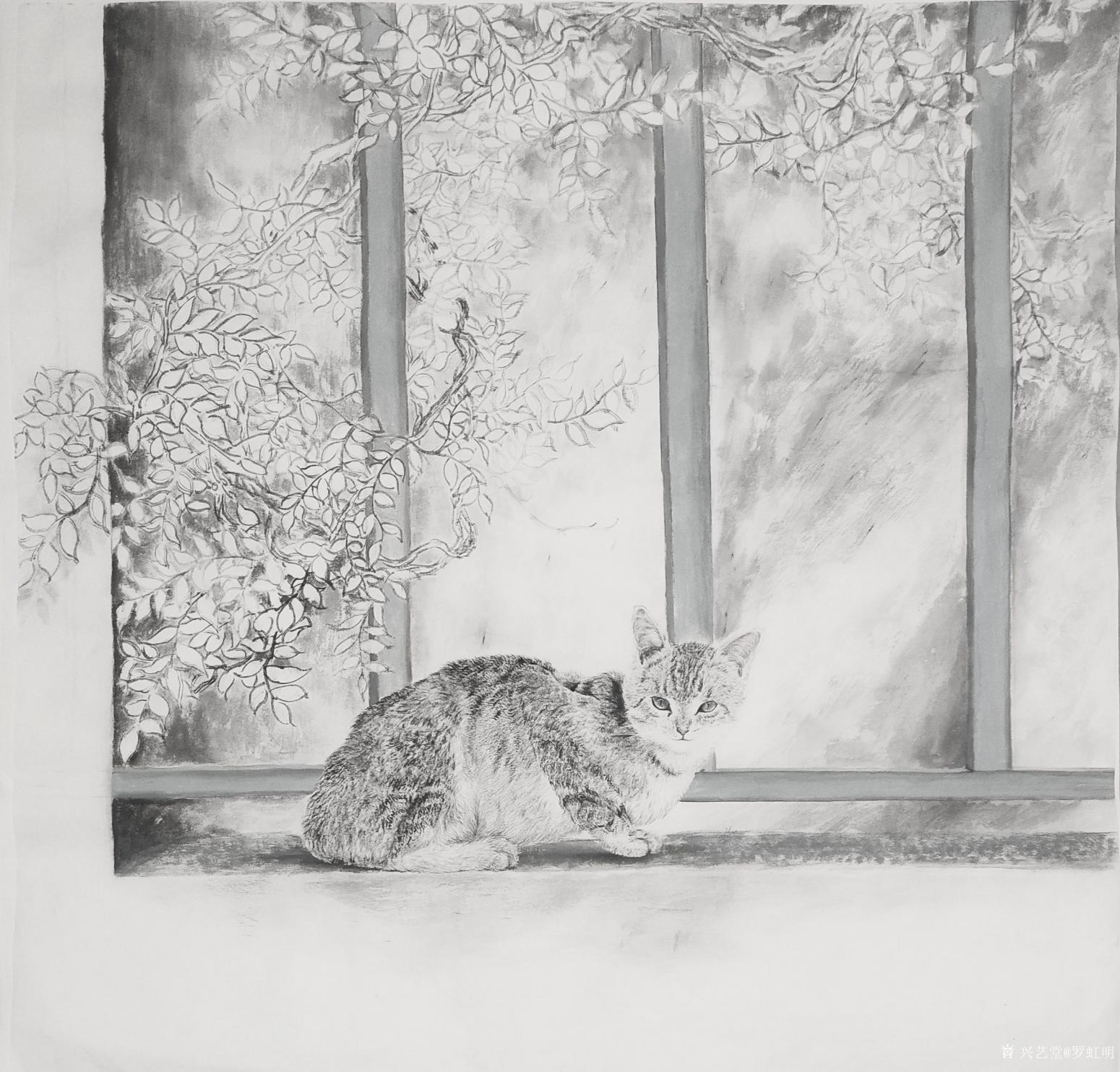 罗虹明国画作品《静等花开》