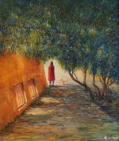 无极日记-周海波油画  暖阳 -新疆采风作品 -布面油画-2016年 尺寸60x50cm【图1】