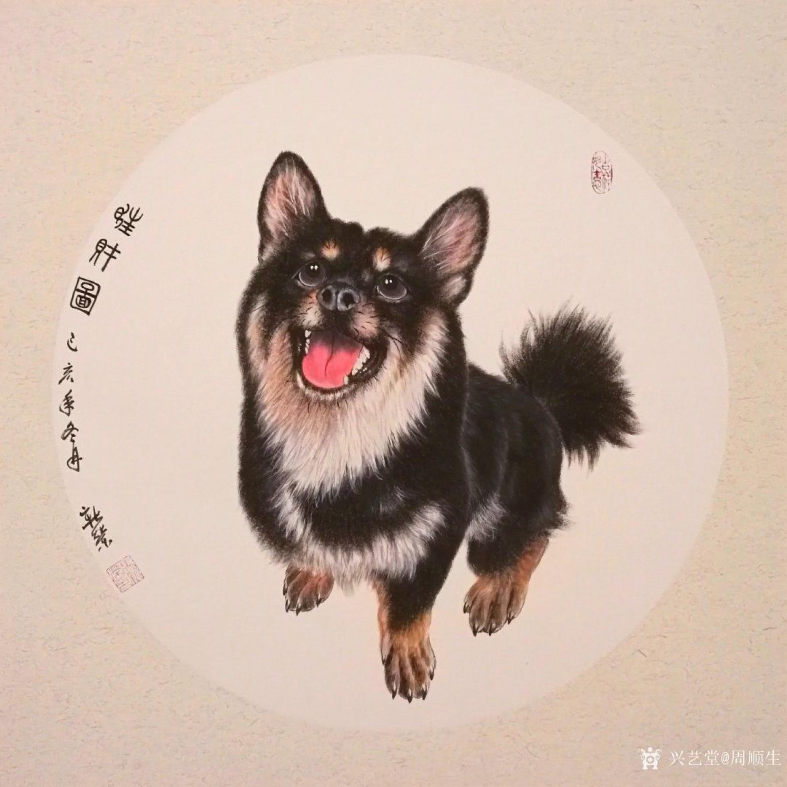 周顺生国画作品《十二生肖工笔精品》