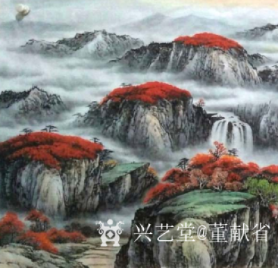 董献省日记-红色在古代又称作赤、朱、丹。一直以来，红色都有吉利、高贵的语义色彩。而鸿运当头山【图3】