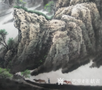 董献省日志-国画山水画《春之歌》一幅。暖日映山调正气，东风入树舞残寒。春【图4】