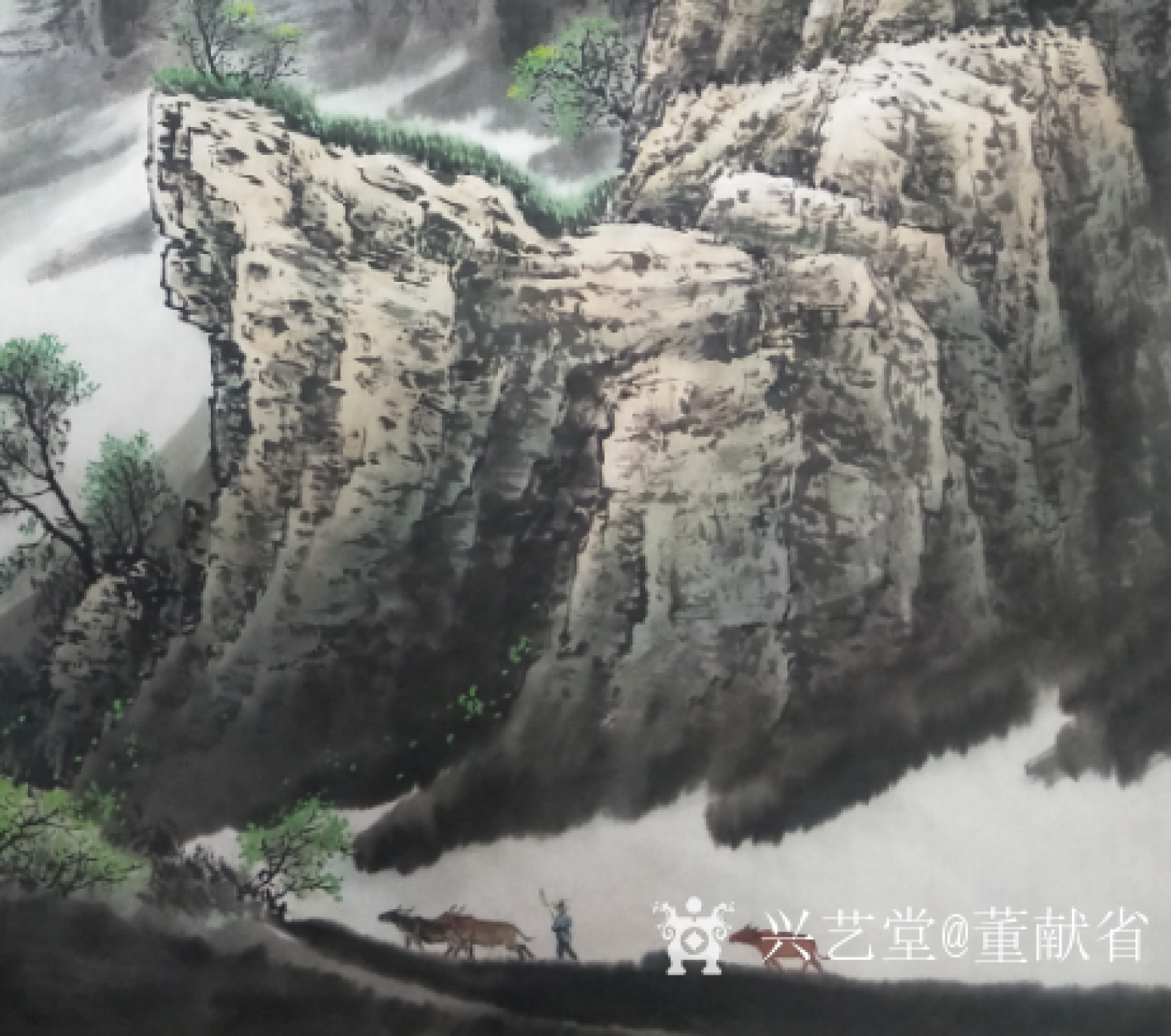 董献省国画作品《春之歌》【图2】