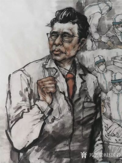 赵国毅日记-《伟哉 •钟南山》——赵国毅抗疫情作品欣赏
近日创作《伟哉•钟南山》，本人有感【图5】