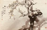 艺术家覃莽日记:中国画梅花系列作品欣赏：
国画梅花《傲立寒冬》，作品尺寸4【图0】