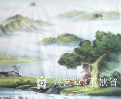 董献省日记-山水国画中有许多自然山水景物，风水寓意美好，欢迎大家欣赏指导。【图2】