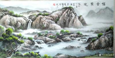 董献省日记-峰高如有色，水村忽流香。翠影笼烟树，清光落草堂。【图1】