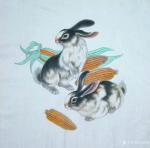 马新荣日志-国画工笔动物画作品宠物狗《旺财图》
国画工笔动物画作品蝉《【图4】