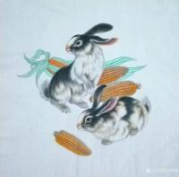 艺术家马新荣日记:国画工笔动物画作品宠物狗《旺财图》
国画工笔动物画作品蝉《【图3】