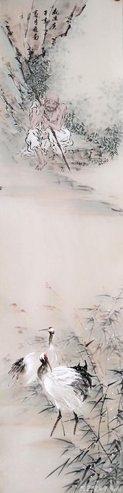 李亚南日记-李亚南书画工作室作品
罗汉四条屏  尺寸140cmx35cmx4【图4】