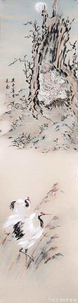 李亚南日记-李亚南书画工作室作品
罗汉四条屏  尺寸140cmx35cmx4【图5】