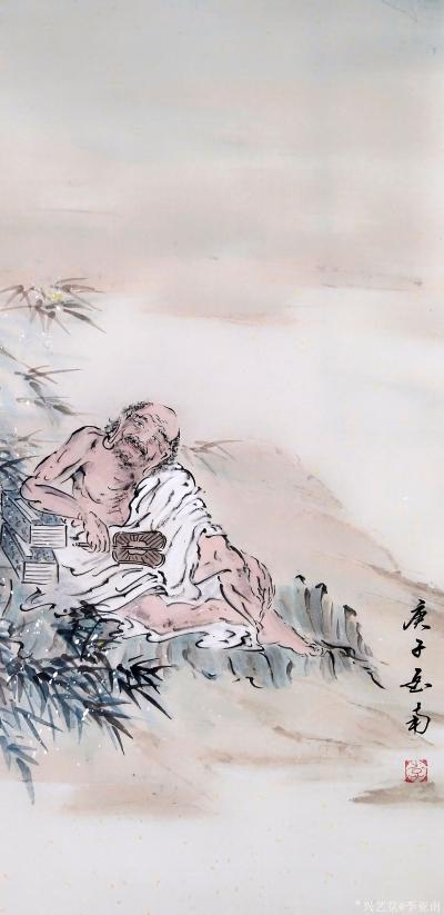 李亚南日记-李亚南书画工作室作品
罗汉四条屏  尺寸140cmx35cmx4【图12】