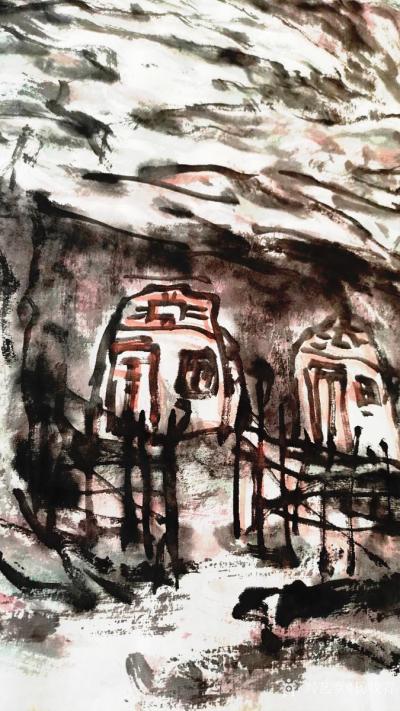 杨牧青日记-杨牧青大写意：黄土人家不一般 国画原创（附音频）
黄土人家不一般，
广袤的黄【图2】