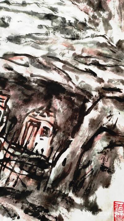 杨牧青日记-杨牧青大写意：黄土人家不一般 国画原创（附音频）
黄土人家不一般，
广袤的黄【图3】