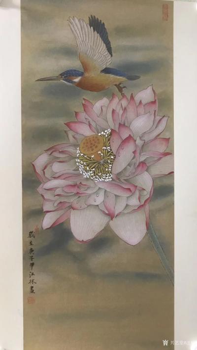 汪林日记-国画工笔画老鼠《多子多福图》尺寸65X38CM，老鼠多子，石榴也多子，多子多福，【图4】