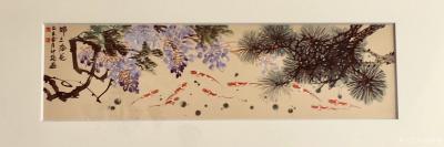 叶仲桥生活-我的国画花鸟画作品【锦上添花】被澳门广府人联谊总会，拥有十八万会员的总会收藏，并【图1】