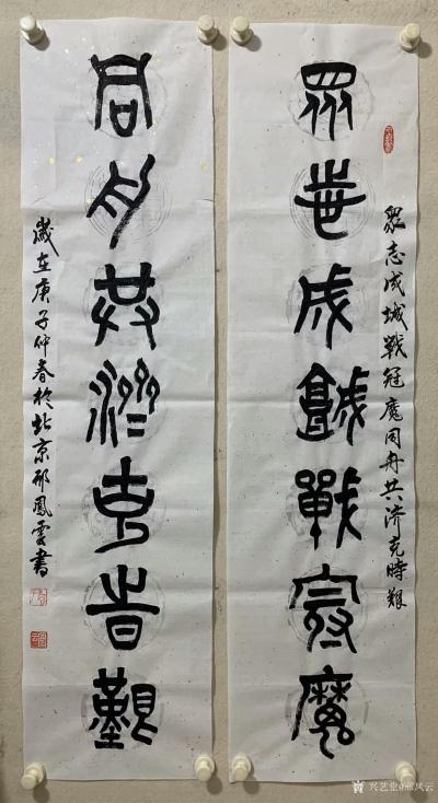 邢凤云日记-楷书书法作品《三八抗疫赋》正文内容“時逄庚子荆楚起殃，新冠孽病势发厥猖，今日华夏【图3】