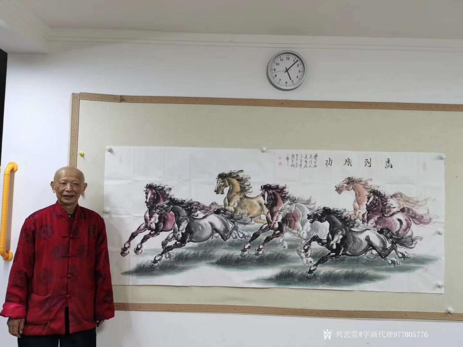 字画代理威977805476国画作品《齐白石弟子董长青作品》【图0】