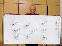 艺术家字画代理威977805476日记:国画大师董长青先生系中国书画家协会会员，国家一级美术师，中国【图0】