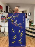 艺术家字画代理威977805476日记:国画大师董长青先生系中国书画家协会会员，国家一级美术师，中国【图1】