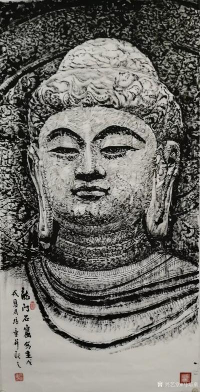 马培童收藏-马培童石窟作品之四大石窟作品赏析连载之（三），作者潘玮萱；
  石窟是依山公元【图2】