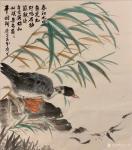 石广生日志-国画花鸟画《春江水暖》取苏轼“春江水暖鸭先知”诗意而创作；
【图2】