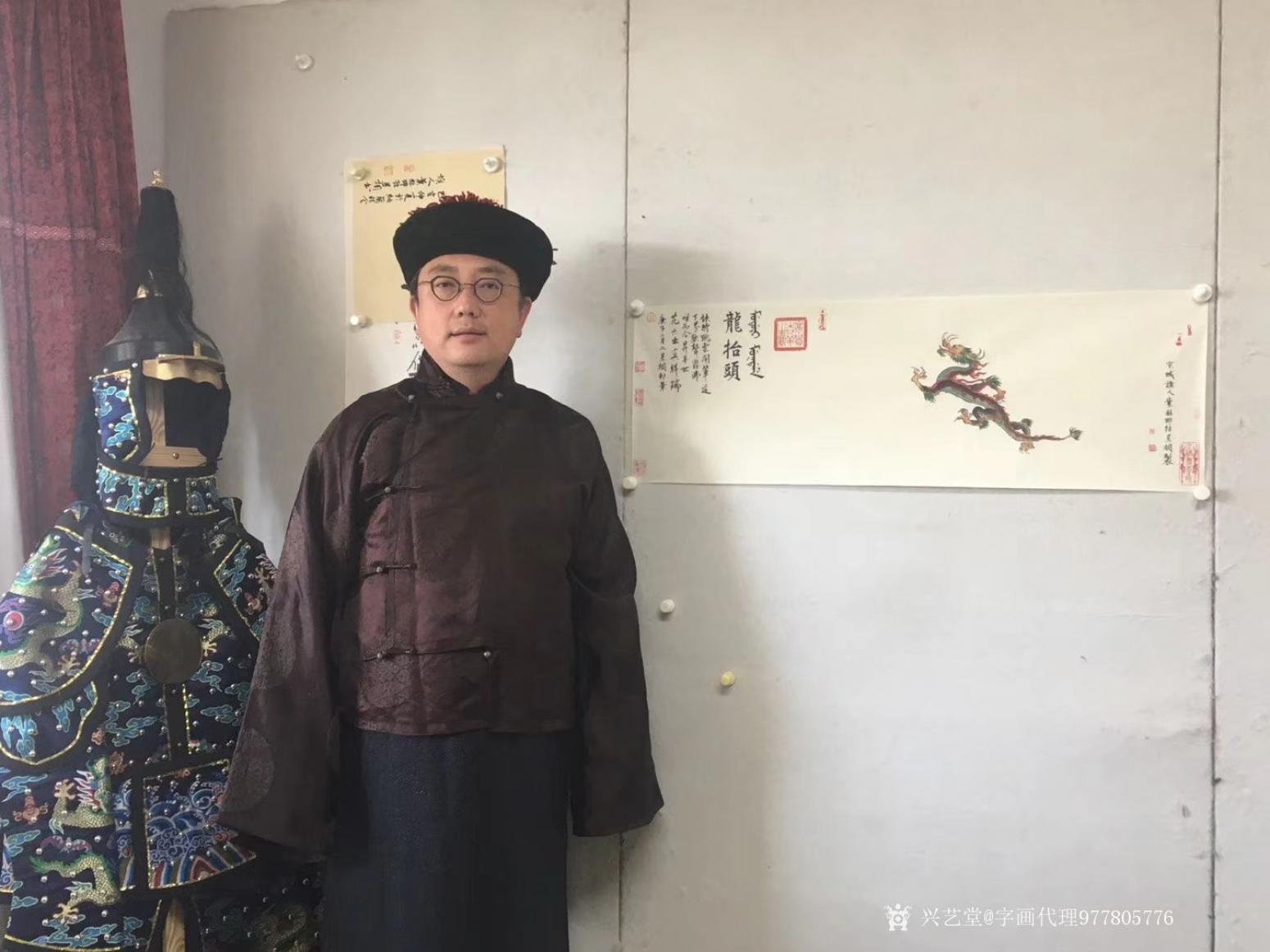 字画代理威977805476国画作品《宫廷画家叶赫那拉昱桐》【图3】