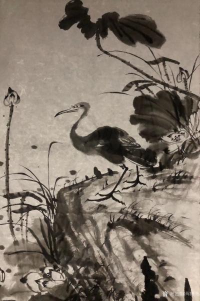 周鹏飞日记-纯水墨！才是高级艺术感的最好体现！用淡墨，写不淡的溪岸雅景！
天空云尽绝波澜，【图2】