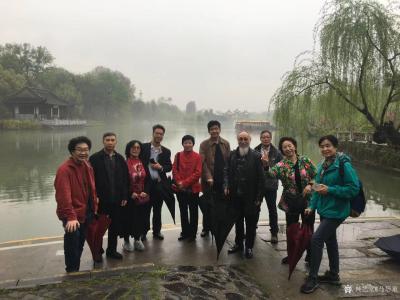 马培童生活-香港画院，煙花三月下揚州   
應揚州方面邀請，香港畫院院长马培童、執行院長姜【图3】