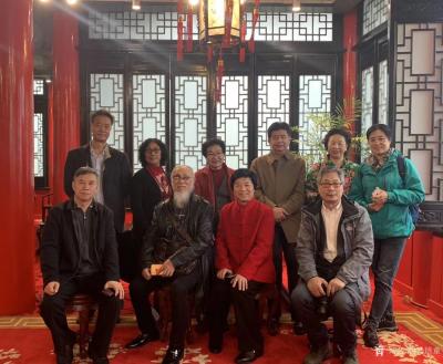 马培童生活-香港画院，煙花三月下揚州   
應揚州方面邀請，香港畫院院长马培童、執行院長姜【图5】