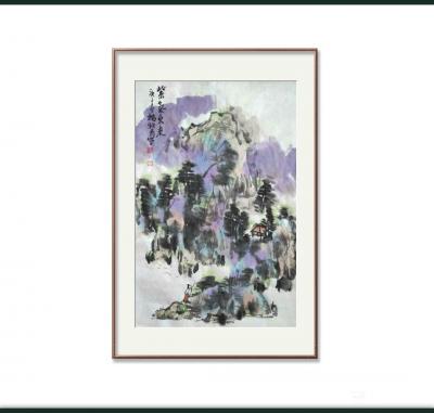杨牧青日记-国画大写意山水画《紫气东来》
规格：45cmx68cm/老宣
款识：紫气东来【图1】