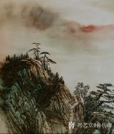 孙传海日记-新创作的烙画山水画《川江行舟图》，尺寸八尺244cmx122cm；
创作中，开【图5】