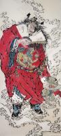 艺术家李亚南日记:国画人物画《南山锺公进士图》作品尺寸160cmx70cm；
【图1】