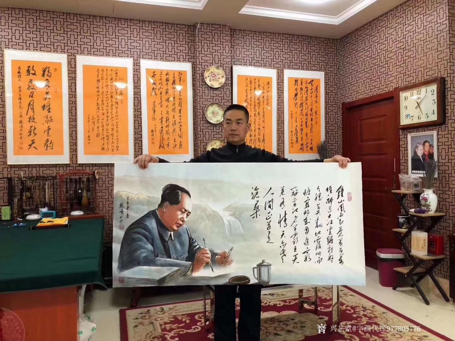 字画代理威977805476国画作品《中美协魏鸿老师作品》