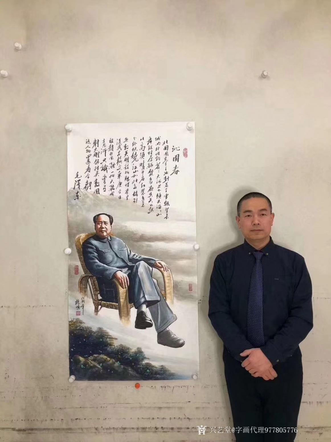 字画代理威977805476国画作品《中美协魏鸿老师作品》【图0】